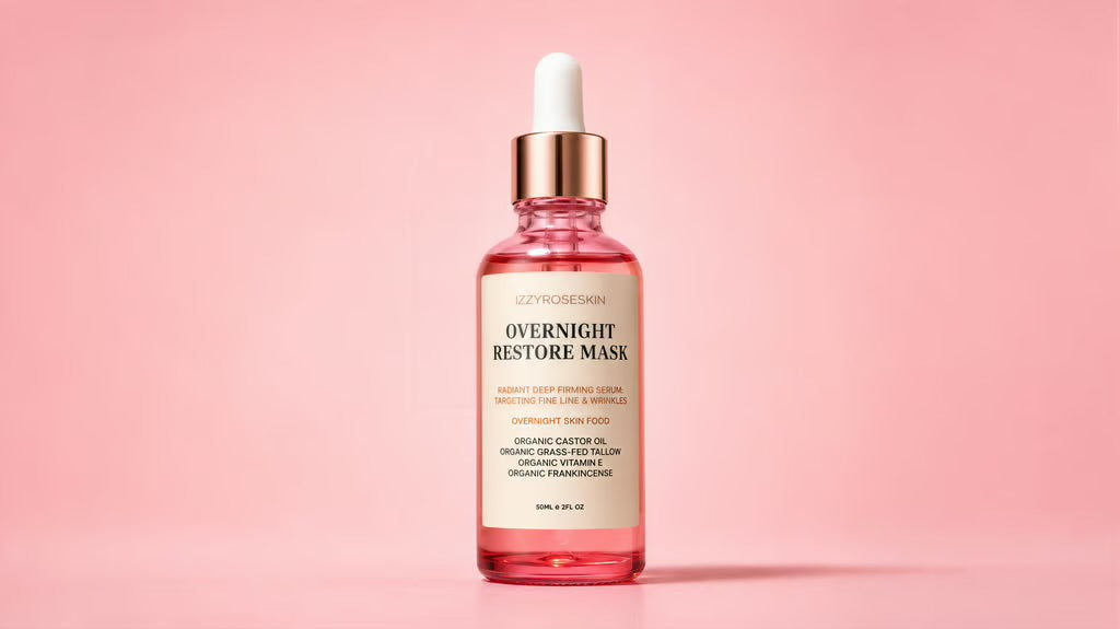 Nighttime routine for scalp, hair + skin.  Replace your 20 products with two that actually work