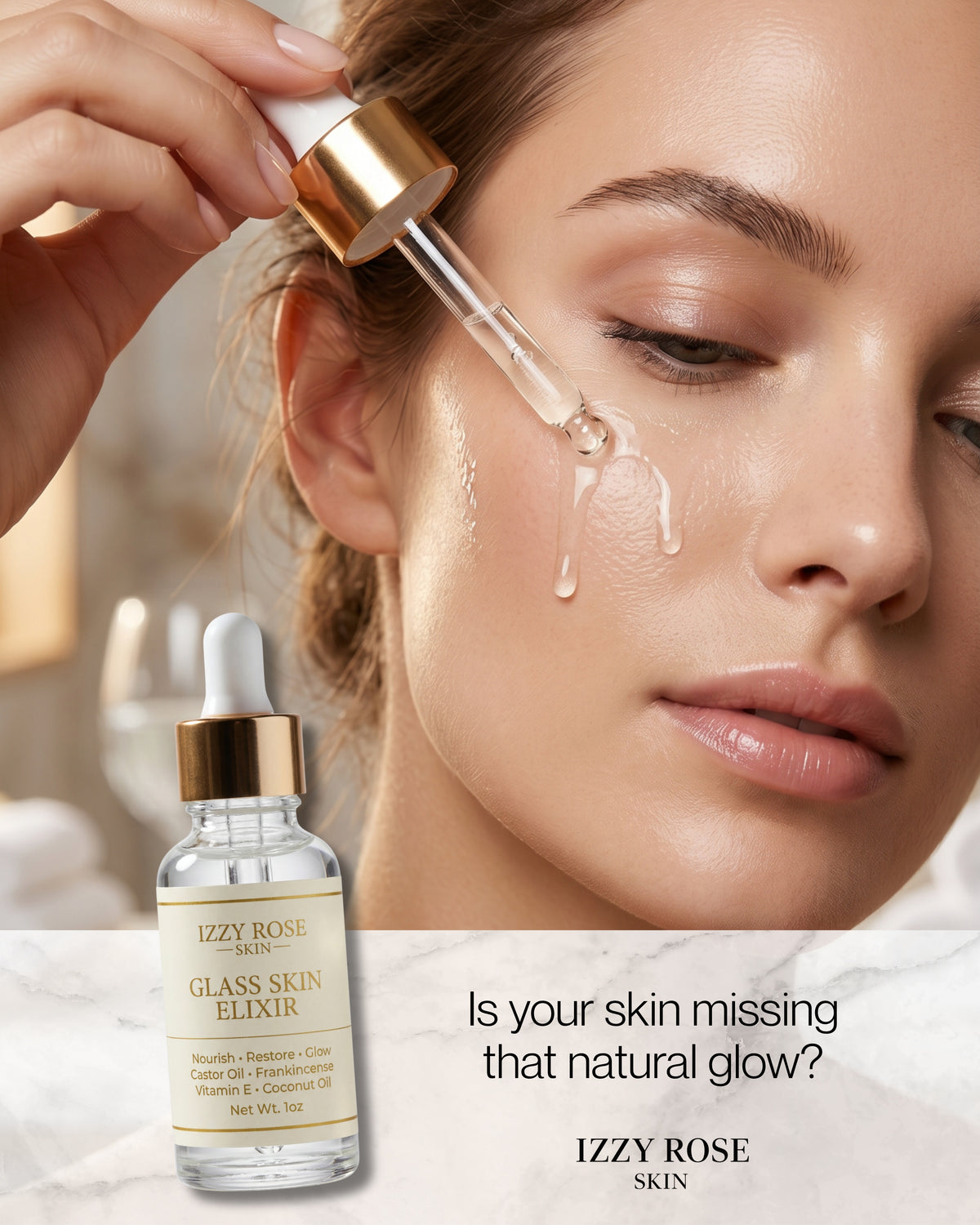 Glass skin elixir - Lightweight Glow Oil for Dull, Dehydrated Skin