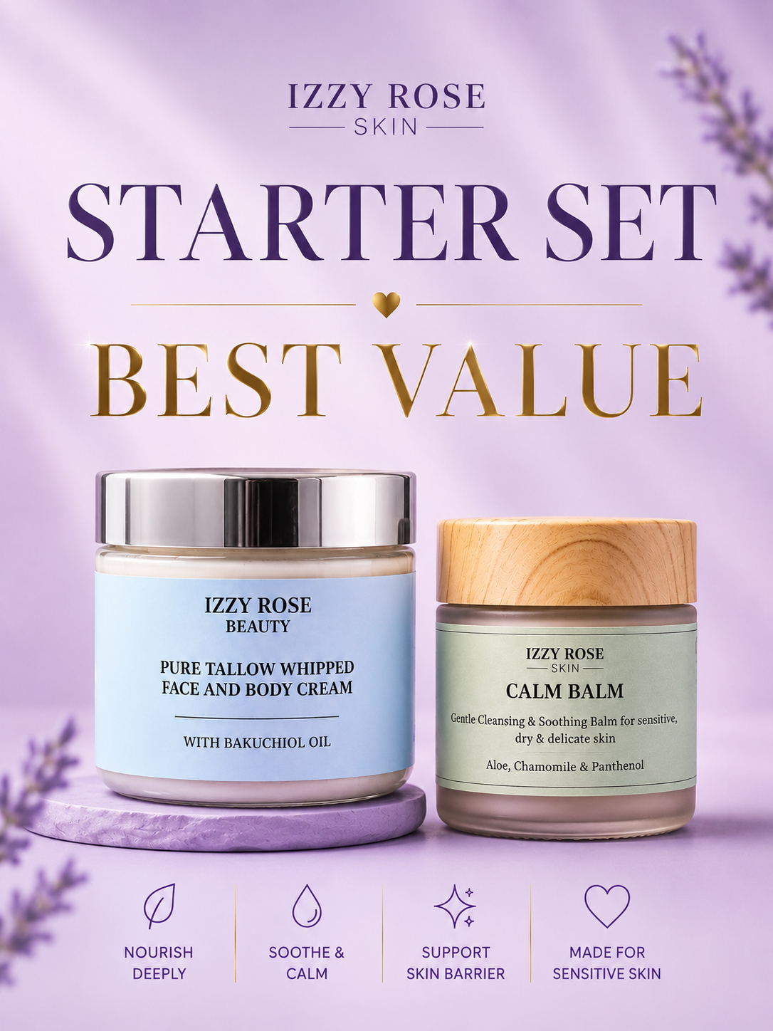 Starter set for sensitive skin ✨ Calm + hydrate