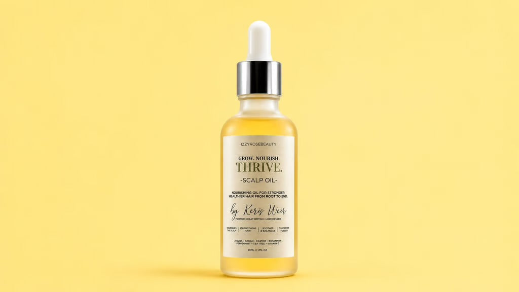Nighttime routine for scalp, hair + skin.  Replace your 20 products with two that actually work
