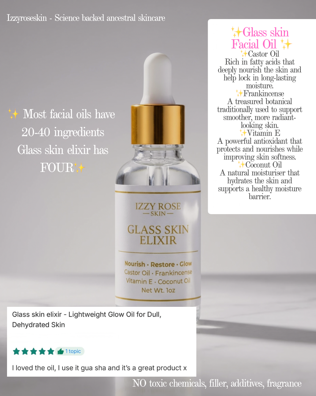 Glass skin elixir - Lightweight Glow Oil for Dull, Dehydrated Skin