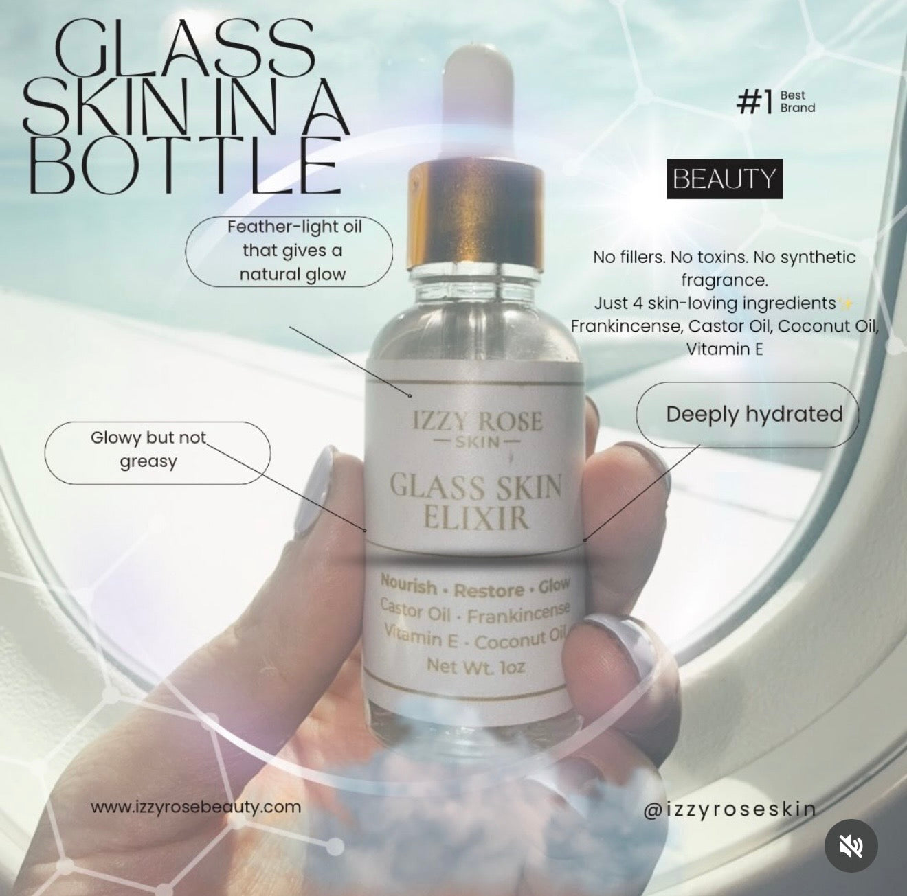 Glass skin elixir - Lightweight Glow Oil for Dull, Dehydrated Skin